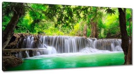 H725M Leinwandbild, Motiv Wasserfall in Thailand, 115 x 55 cm