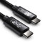 CABLETEX 2m USB 4 Gen3x2 Monitorkabel für Thunderbolt 3 | 40GBit/s | 8K Video | 100W | 5A | 20V | Für MacBook Pro M1 & M2, USB-C Bildschirm, Docking Stations, SSD, eGPU