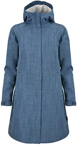 ELKLINE Damen Dancing in The Rain Regenmantel, Blue Heaven, 46