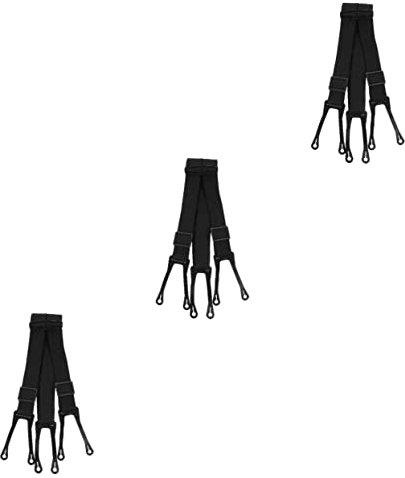 BIUDECO 3St Eishockey-Drop-Strap Arbeitsgürtel Arbeitshosenträger aussetzen Leine Eishockey Beschützer Hosengürtel Hosenträger elastisch Rutschfester Gürtel Schutzgürtel Overall