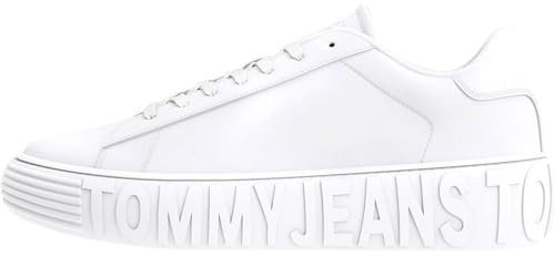 Tommy Jeans Damen Cupsole Sneaker Schuhe, Weiß (White), 37