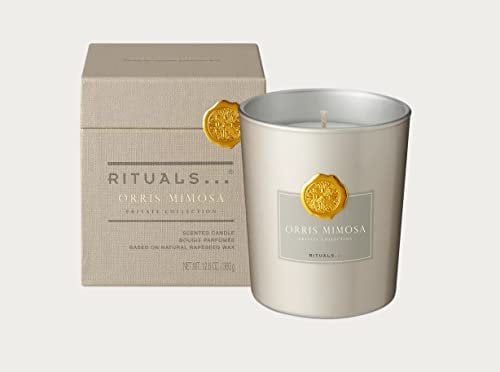 Rituals Orris Mimosa Private Collection Duftkerze, 360 g, natürliches Rapswachs