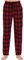 MoFiz Herren Pyjamahose Warm Lang Baumwolle Weich Schlafanzughose Kariert Winter Nachtwäsche Freizeithose No.2758 M