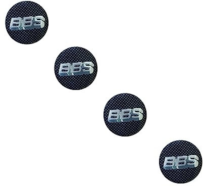 NURCIX 4 Stück Auto Radnabenkappen Aufkleber,Für BBS 60MM nabenkappen Radkappen Radnabenabdeckung Center Felgendeckel Zubehör,A