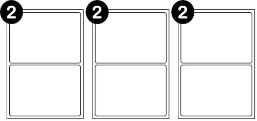 SmithPackaging A4 Self Adhesive Address Labels Sticker Paper, 2 Labels Per Sheet, 100 Sheets,199.6 x 143.5mm 200 Labels (Pack of 3)