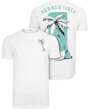 Mister Tee Herren Summer Vibes Tee White, 3XL