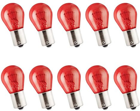 Crono 10x PR21W Rote Bremslicht Lampe 12V 21W BAW15s Halogenleuchte Kugellampe