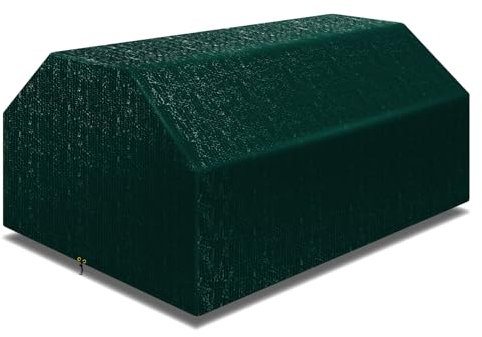 PATIO PLUS Garden Picnic Table Cover Waterproof High-quality Polyethylene fabric material, UV Protected, 157x145x76cm,Green