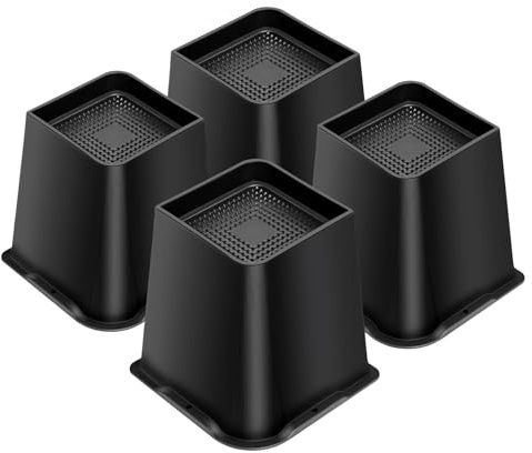 MixDora Bed Risers Heavy Duty Furniture Risers Table Riser Chair Raisers Lifter for Sofas Couches Desks Set of 4 Pack