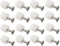 Set di 60 viti per tubi di espansione in plastica bianca, 4 x 10 pezzi, tappi di espansione per porte di armadietti, accessori per dadi autofilettanti, tasselli di posizionamento con 4 viti da 12 viti