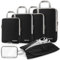 Gonex Compression Packing Cubes 6er Set, Gonex Kleidertaschen 6-teilig Verpackungswürfel, Kleidertaschen Set, Kofferorganizer Reise Würfel