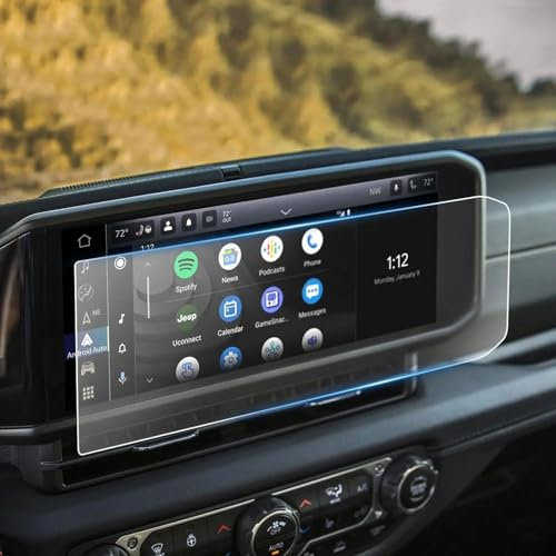 GUPEB Für Jeep Wrangler/Jeep Gladiat 2024 12,3-Zoll-CAR-LCD-GPS-Navigation Touchscreen-Displayschutzfolie aus gehärtetem Glas