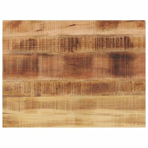 vidaXL Tischplatte, Holzplatte für Esstisch Couchtisch, Massivholzplatte Rustikales Design, Ersatztischplatte, 70x50x2,5cm Rechteckig Raues Massivholz Mango