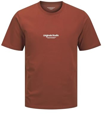 JACK & JONES Men's Jorvesterbro Tee SS Crew Neck Noos, Arabian Spice, XS