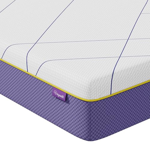 Vesgantti 18CM Cooling Gel Memory Foam Mattress - King Size, Medium Firm | Dual Firmness Levels, Breathable Honeycomb Jacquard Fabric, Washable Cover, Refined Colour Palette, Geometric Line Design