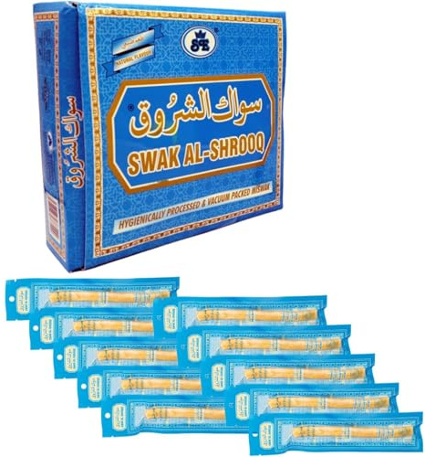 Muaum Sewak Sticks for Teeth, Miswak Sticks for Teeth, Chew Sticks for Humans, Traditional Natural Toothbrush