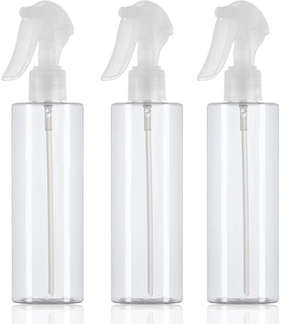 3 Pack Plastic Water Spray Bottle for Hair, 10 oz/300ml Plastic Empty Mister Spray Bottles for Cleaning, Cooking, Plant, Pet (Not Continuous)