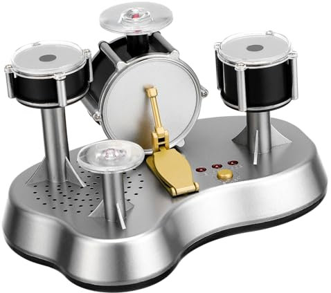 Mini Set Batteria per LED Strumento Musicale Portatile per Sviluppo e Divertimento per Giocattoli Musicali Indoor e Pratica Drumming