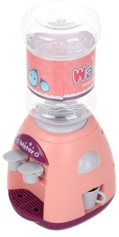 Hohopeti Mini Dispensador de Agua Juguete Kawaii para Simulación de Cocina con Tazas Accesorios para rol y Desarrollo Infantil para Actividades de Imaginación y Habilidades