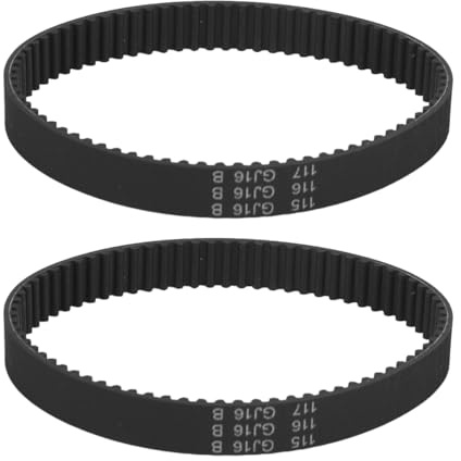 Gutol HTD 2604736001 2 mm Synchronriemen, Zahnriemen aus Gummi mit geschlossenem Regelkreis, 2er-Pack