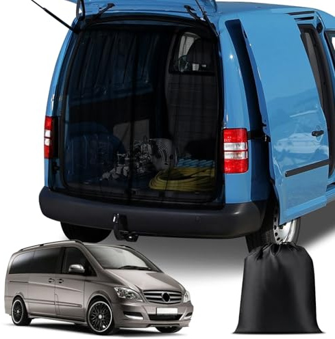 ZWPARTS Mosquitera Magnética Personalizada para Mercedes-Benz V-Class/Viano W638 W639 Vito W447 Marco Polo para Puerta Trasera, Mosquitera para Furgoneta para Puerta Trasera