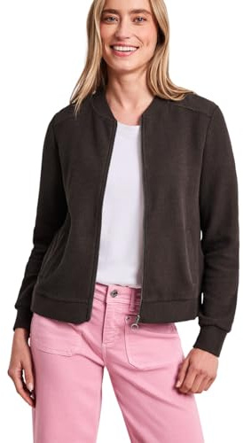 Street One Blouson mit Zipper und Struktur Espresso Brown 38