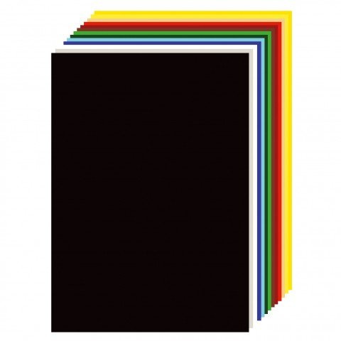 Tonzeichenkarton 50 x 70 cm, Herlitz, Pappkarton 300g/m², durchgefärbt, mit ablösbarem EAN-Etikett, dunkelblau, lose Ware