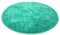 Kinzler J-10001/26 smaragd Badematte, Mikrofaser, 90 cm rund