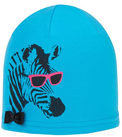 d-generation Mädchen Bohomütze Jersey Mütze, Türkis (Scuba Blue 3082), (Herstellergröße: 55)