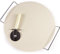 Kabalo 33cm Pizza Stone and Wooden Handle Pizza Slice Wheel Slicer Set