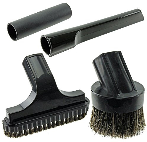 SPARES2GO Mini Crevice Stair & Round Brush Tool Kit for Goblin Vacuum Cleaners (32mm)