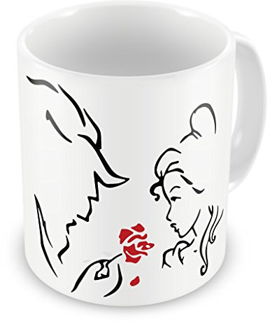 New Indastria Tazza LA Bella E LA Bestia Rosa