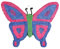 Amscan 9903141 - Pinata Schmetterling, 50 x 40,5 x 10 cm, zum Befüllen mit Süßigkeiten und Konfetti, Kindergeburtstag