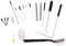AB Tools Air Spray Gun Cleaning Kit for Air Brushes Suction Gravity Feed HVLP Detail 23pc