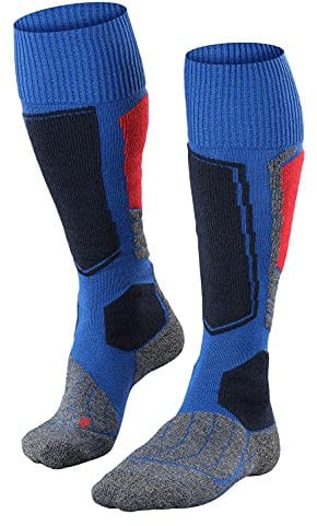 FALKE Herren Skisocken SK1 Comfort M Kh Wolle Funktionsmaterial warm dick 1 Paar, Blau Olympic 6940, 46-48