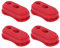 MAGT Xiaomi M365 Cache Batterie M365 Cache, 4pcs Couverture De Silicone De Scooter Électrique De Scooter Réparation De Couverture De Caisse en Caoutchouc pour Le Scooter Électrique De Xiaomi M365