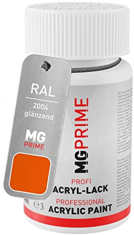 MG PRIME RAL 2004 Orangé pur/Pure orange brillant stylo retouche 50ml à séchage rapide