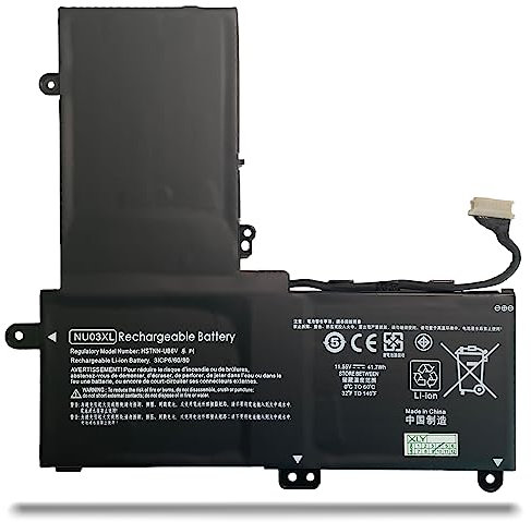 WYGUO NU03XL Sostituzione della Batteria del Laptop per HP Pavilion x360 11-u000 11-u100 11-u000ng Series Notebook 843536-541 844201-850 844201-855 HSTNN-UB6V TPN-C128 TPN-W117(11.55V 41.7Wh