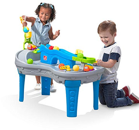 Step2 Ball Buddies Truckin & Rollin Spieltisch mit Bällen | Kinder Spielzeug mit Zubehör Set inkl. Bälle | Kinderspielzeug aus Kunststoff