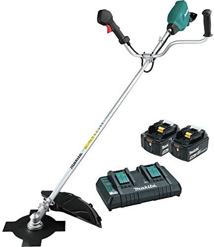 Makita XRU16PT (36V) Lithium-Ion Brushless Cordless Brush Cutter Kit 18V X2 LXT (5.0Ah), Teal