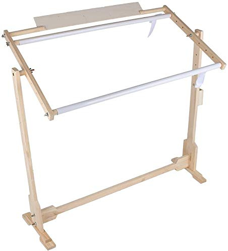 Seidenmalerei Rahmen, Holzrahmen Stickrahmen Eckig Kreuzstich Stickständer Rahmen Set Holz Rahmen Kreuzstich Stickerei Ständer 360 Rotation Kreuzstichrahmen Bodenständer Für Seidenmalerei Handarbeiten