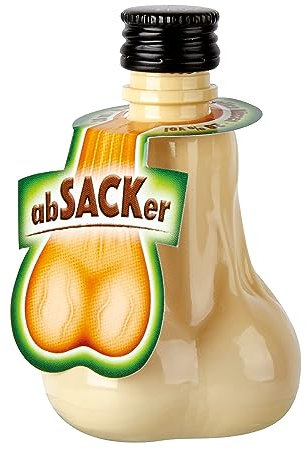 Krugmann abSACKer Haselnuss-Likör 20% Vol. 12 x 20 ml / 240 ml - PET Formfläschchen - Shot Minis