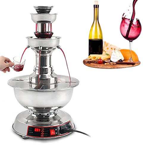MNSSRN Fontaine À Vin, Réglable À La Température, 3 Couches De Jus De Fruits Électriques