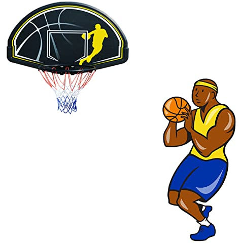 Canasta Baloncesto Canasta de Baloncesto Profesional para Exteriores, Canasta de Baloncesto Inastillable para Oficina/Colegio/Patio, Equipo de Entrenamiento de Baloncesto, 44 x 28.
