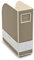 Semikolon 370091 Stehsammler A4 - Zeitschriften-Sammler, Dokumenten-Ordner, Format 10,5 x 26 x 31 cm - fango beige