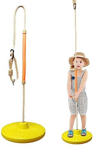 Bexdug Ensemble de balançoire pour | Accessoires de balançoire pour Soucoupe de Jardin - Petite balançoire à Disque, balançoire d'arbre Soucoupe pour Aire de Jeux, Jouets d'intérieur et d'extérieur
