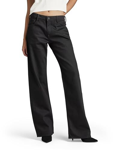 G-STAR Damen Judee Low Waist Loose Jeans Schwarz (Pitch Black D22889-B479-A810) 34W / 32L