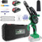 Mini Chainsaw, Electric Chainsaw, 6-Inch Cordless Chainsaw with 2 * 2000 mAh Rechargeable Batteries and Charger Portable Battery Chain Saw for Cutting Trees