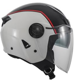 UFO PLAST Unisex – Erwachsene He13003#wkxs Helm, weiß/schwarz, XS