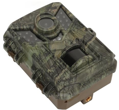 Mini Trail Camera, 16MP 1080P Game Hunting Camera Motion Detection with IR Night Vision, 0.2S Trigger Time, IP66 Waterproof PIR Sensor Video Cam for Wildlife Scouting